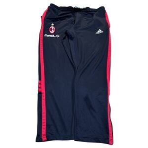 vintage y2k 2000 adidas AC Milan baggy sweatpants football soccer drawstring L